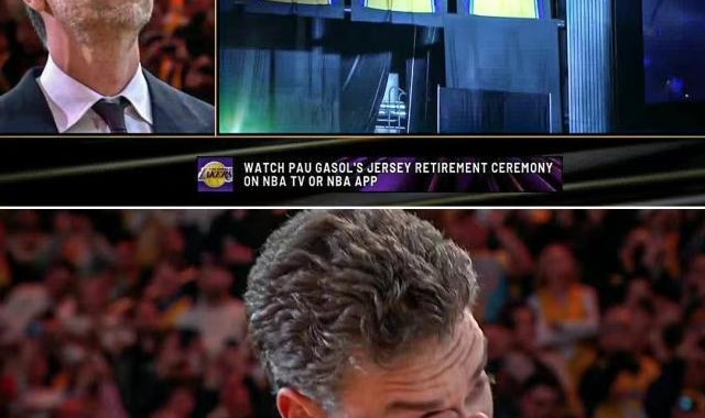 开云app安全-16+8=24！加索尔泪洒球衣退役仪式 大伙想科比了